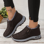Unisex Plush Lined Winter Low Cut Boots
