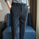 Casual Pants Thin Striped Slim Fit Trousers