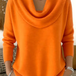 Iole | Maglione con Collo Drappeggiato