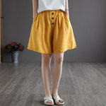 Livia Button Shorts