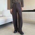 Thickened Woolen Curved Loose Casual Trousers