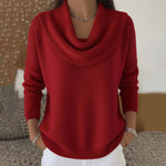 Iole | Draped Neck Sweater