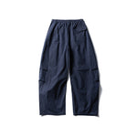 Solid Color Loose Lace-up Casual Pants