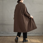 Mid-length Loose Pocket Coat