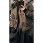 Detachable Hooded Warm Fur Collar Coat