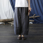 Distressed Washed Loose Casual Wide-leg Pants