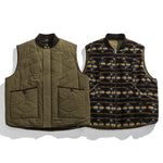 Japanese Reversible Loose Padded Warm Workwear Vest