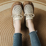 Women's Cutout Platform Slip On Loafers