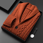Château Côte Jacquard Knit Cardigan