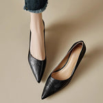 Michèle™ | Elegant Low Heel Court Shoes