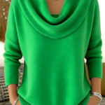 Iole | Draped Neck Sweater