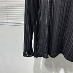 Hollow Loose Long-sleeved Shirt