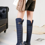 Women's Quilted Pull On Tall Boots