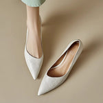Michèle™ | Elegant Low Heel Court Shoes