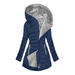 Women's Quilted Plush Lined Long Coat