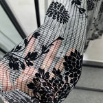 Retro Hollow Print Loose Casual Shirt