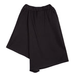 Elastic Waist Irregular Leg Loose Pants