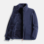 Men's Double-Layer Fleece Zip Jacket
