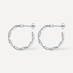 Twisted Hoop Earrings