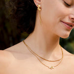 Sparkling Leaf-Shaped Earrings