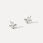Sparkling Leaf-Shaped Earrings