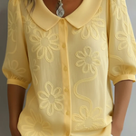 Sara | Blouse à fleurs brodées