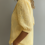 Sara | Blouse à fleurs brodées