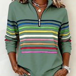 Maggie | Casual Multicolor Stripe Pullover