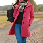 Aurora | Classic Wool Coat with Matching Scarf Gift