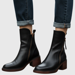 Léonie | Bottines en cuir à talon confortable