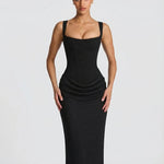 Sienna Laurent | Satin Corset Maxi Dress For Women