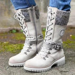 Waterproof knee snow boots for women