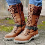 Waterproof knee snow boots for women