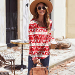 Zeagoo Long Sleeve Shirts Square Neck Pleated Tunic Tops
