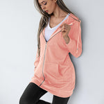 Fleece Hoodies Tunic Long Hoodie Jacket - Zeagoo (Us Only)