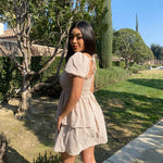 Lantern Sleeve Swing Mini Dress - Zeagoo (Us Only)