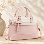 Valeria | Bow Accent Satchel Handbag