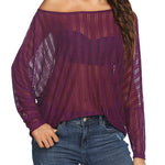 Long Sleeve Mesh Sheer Shirt - Zeagoo (Us Only)
