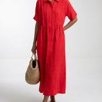 Adèle | Robe chemise fluide estivale