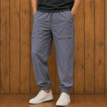 Men's Textured Drawstring Jogger Trousers
