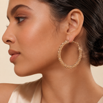 Rhinestone Hoop Earrings