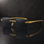 Rimless Square Sunglasses | Lightweight Minimalist Style