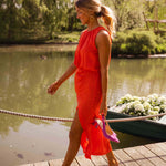Laluna | Robe Midi Élégante Drapée