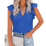 Shirts Short Sleeve Loose T Shirt Blouses - Zeagoo (Us Only)
