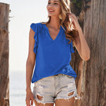 Shirts Short Sleeve Loose T Shirt Blouses - Zeagoo (Us Only)