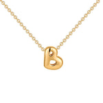 Initial Bubble Charm Necklace