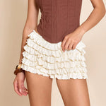 Coco Ruffle Micro Shorts