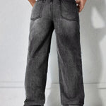 Women's Distressed Wide Leg Jeans