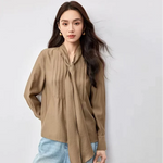 Georgette Tie Neck Blouse