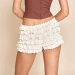 Coco Ruffle Micro Shorts